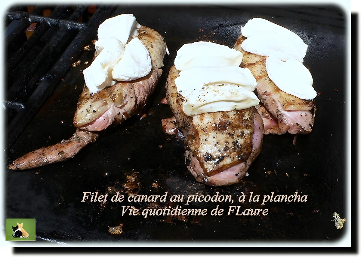 recette Filet de canard au picodon, à la plancha