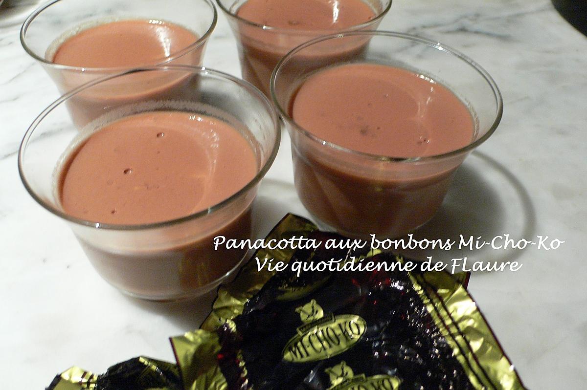 recette Panacotta aux bonbons Mi-Cho-Ko