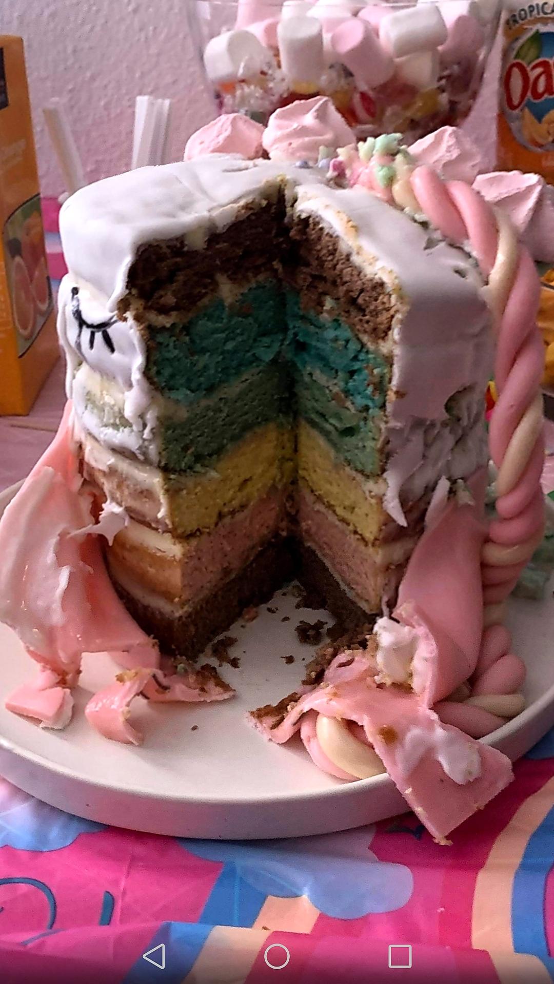 recette Gâteau arc en ciel