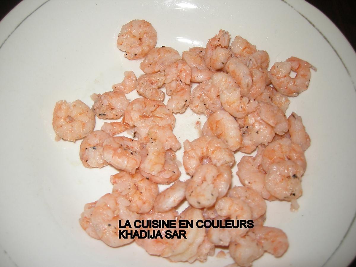 recette Cuillères apéritives aux crevettes