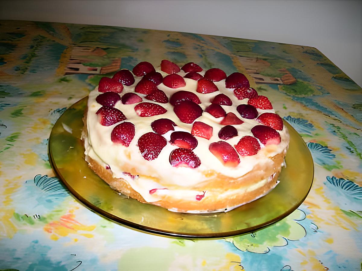 recette Gâteau aux fraises