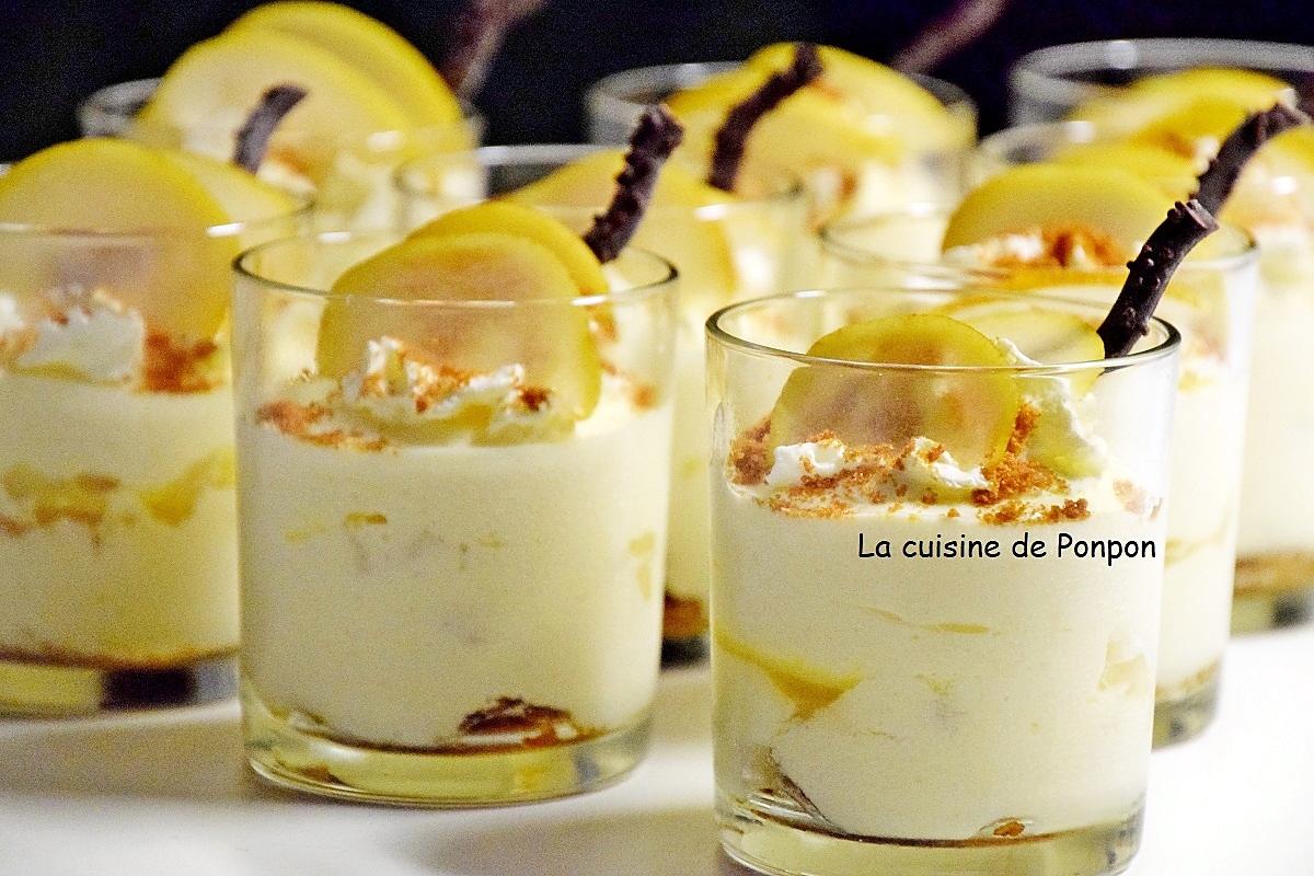 recette Tiramisu aux poires flambées à la liqueur de poires Williams et spéculoos