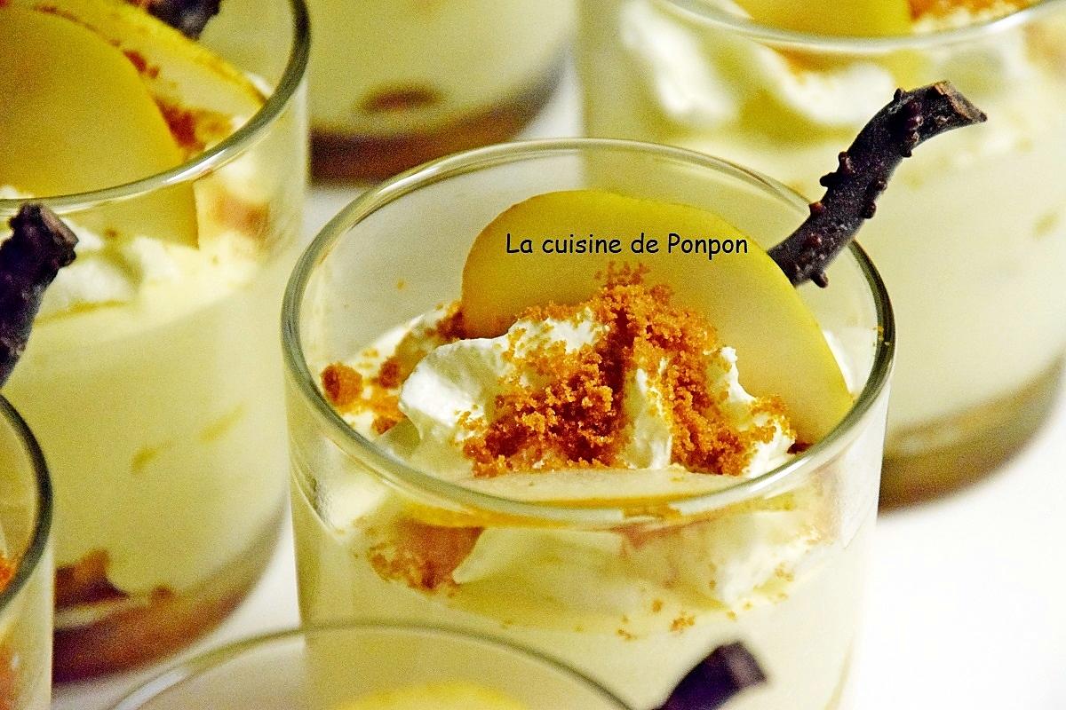 recette Tiramisu aux poires flambées à la liqueur de poires Williams et spéculoos