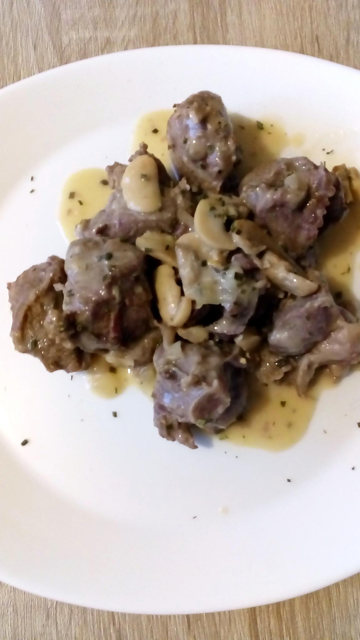 recette joue de porc crème  fraiche et moutarde