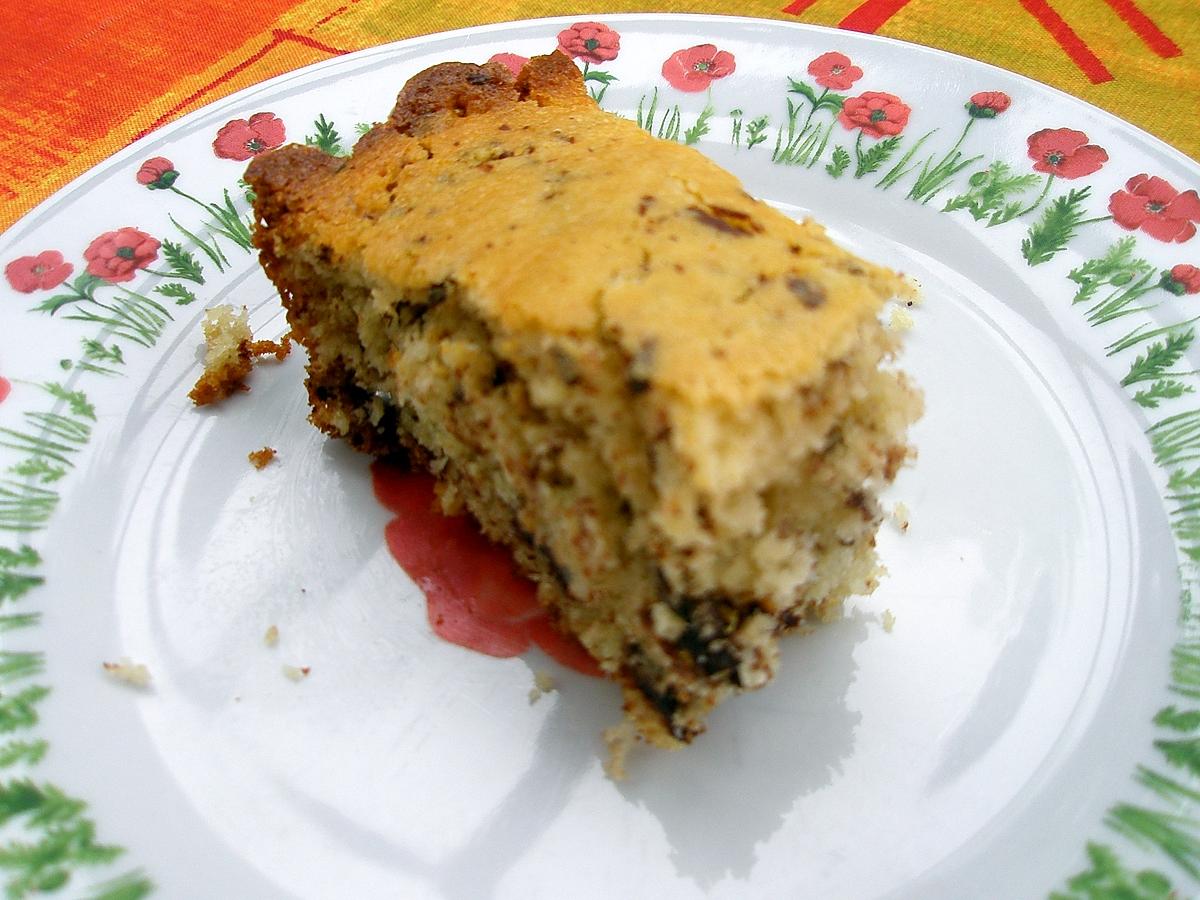 recette Gâteau fondant à la noix de coco et chocolat