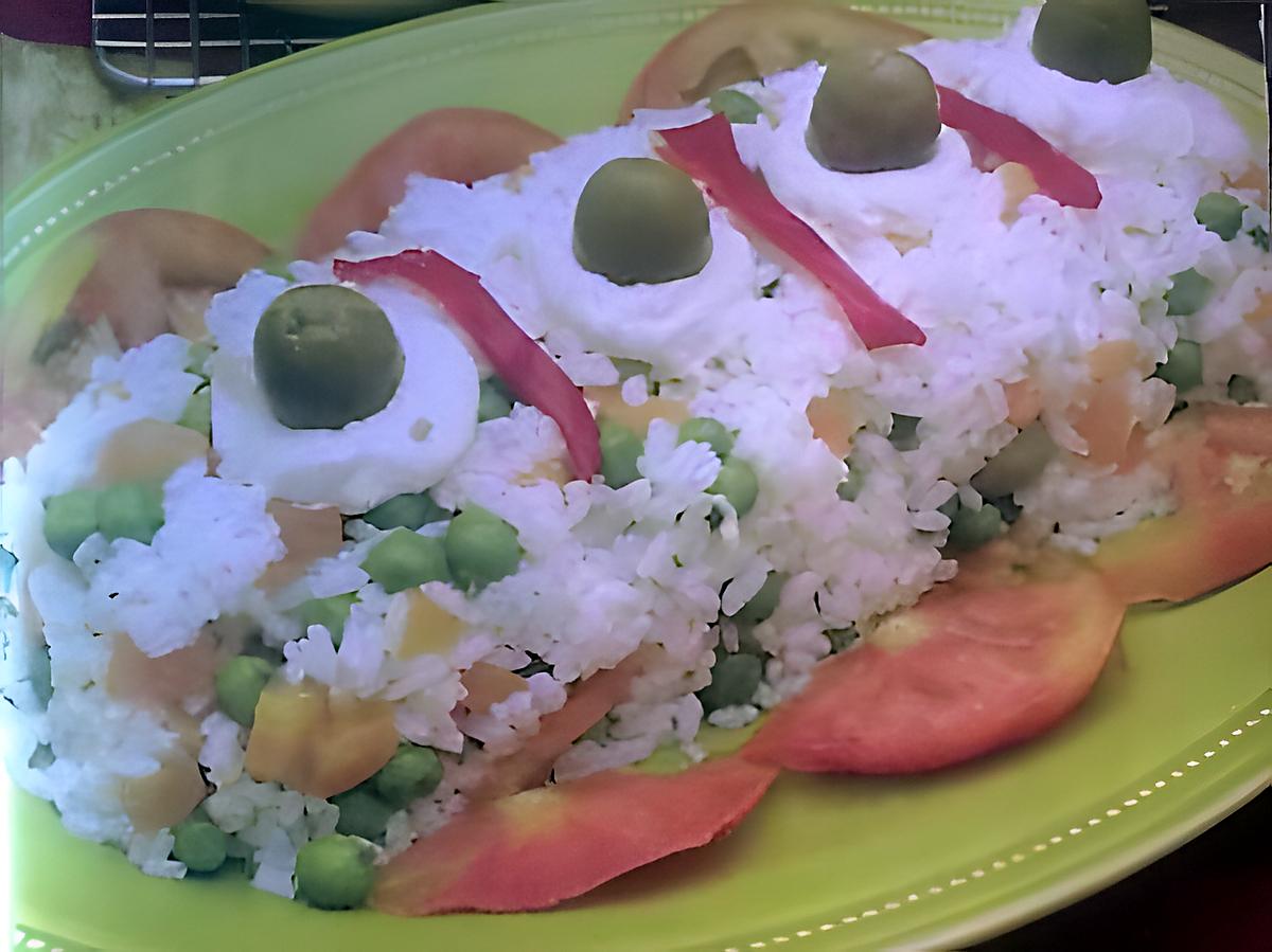 recette salade de riz aux légumes