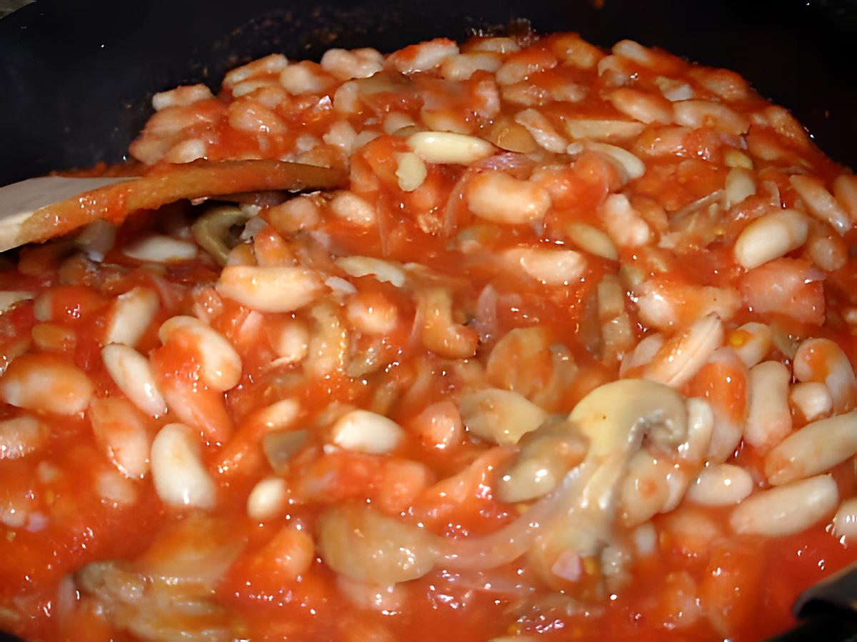 recette Haricots blancs à la tomate.