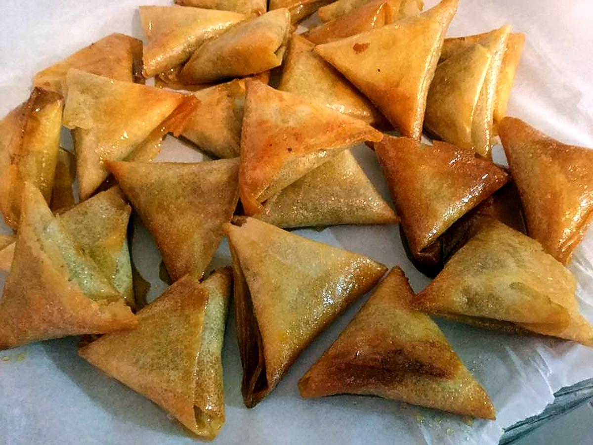 recette TRIANGLES AUX AMANDES CUIT A L'ACTIFRY