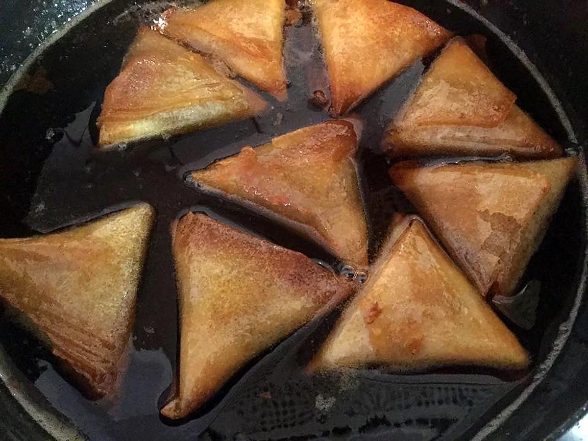 recette TRIANGLES AUX AMANDES CUIT A L'ACTIFRY