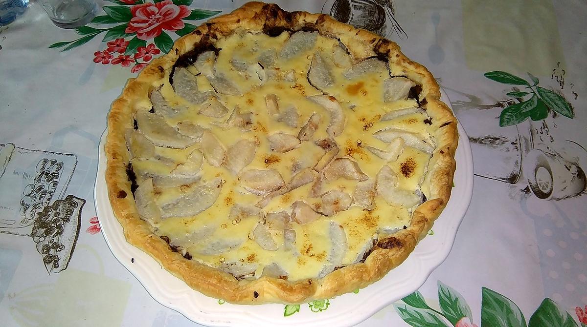 recette Tarte poire choco