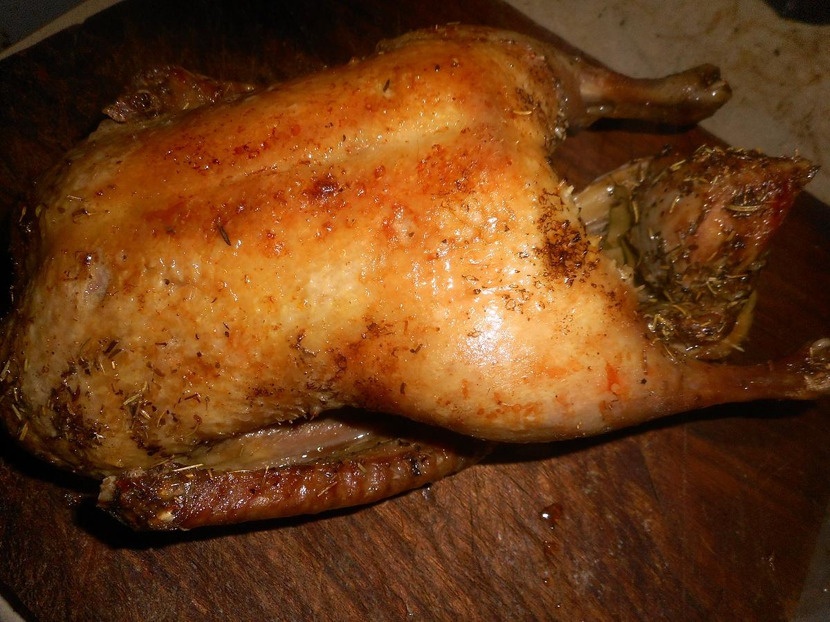 recette Canette rotie aux légumes anciens