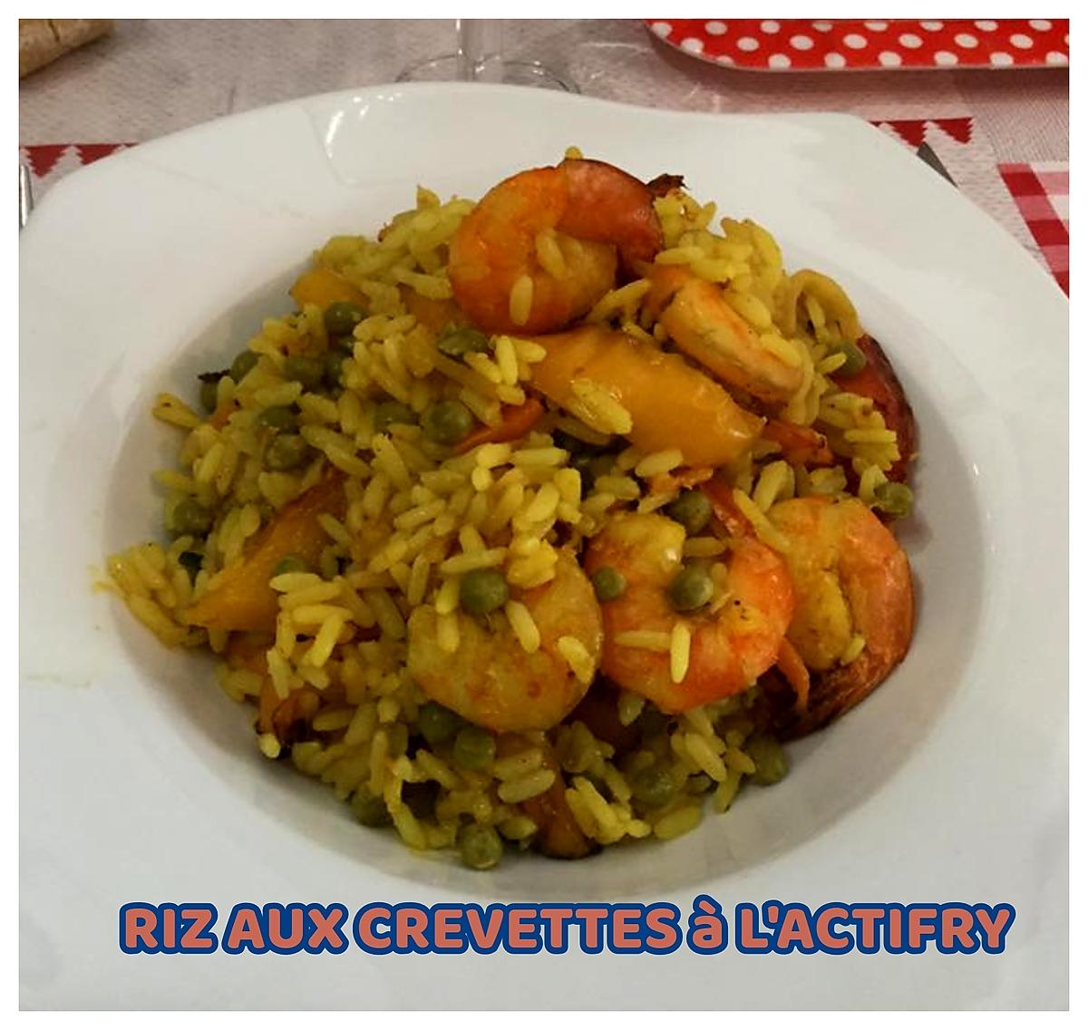 recette RIZ AUX CREVETTES à L'ACTIFRY