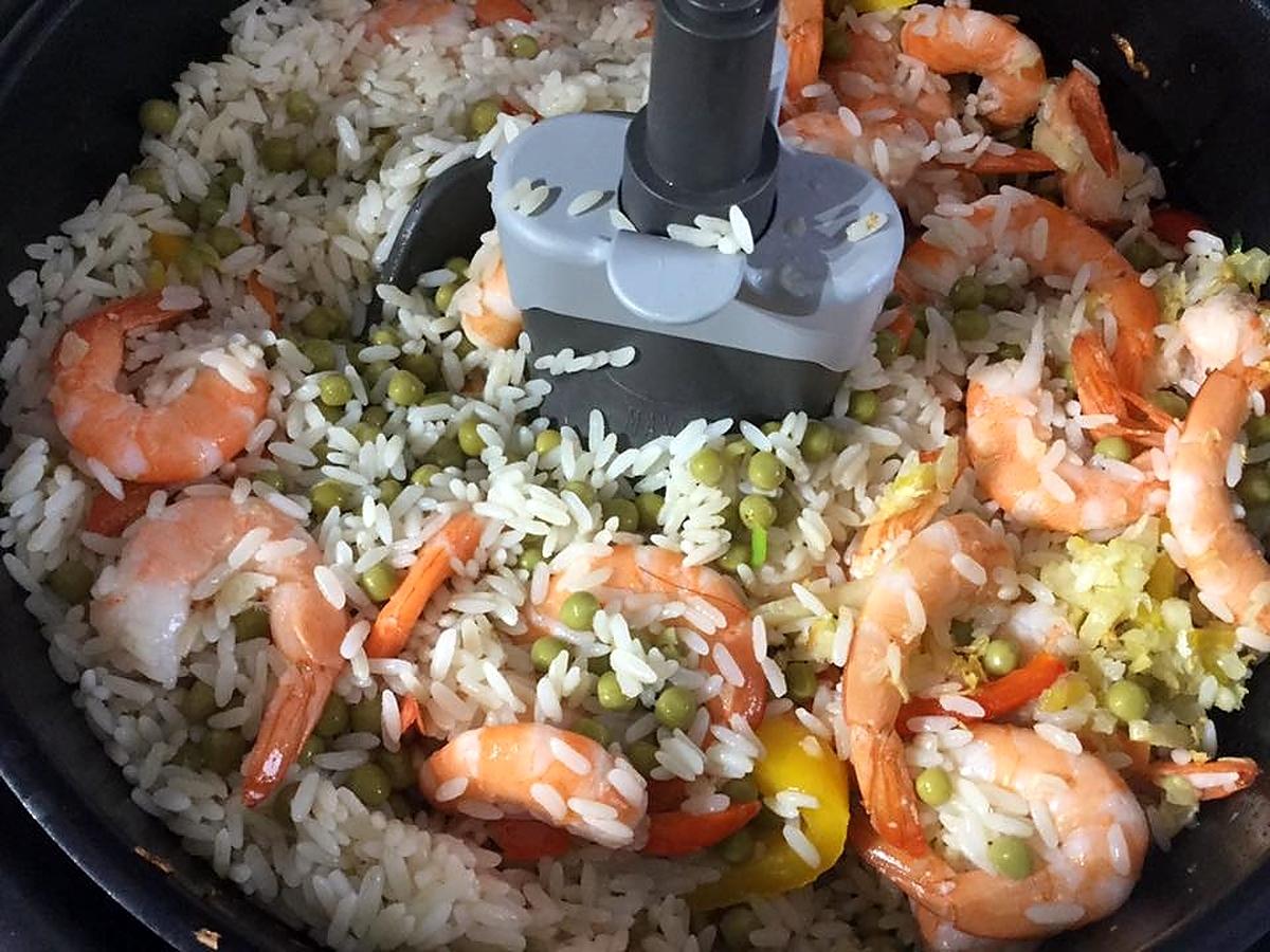 recette RIZ AUX CREVETTES à L'ACTIFRY