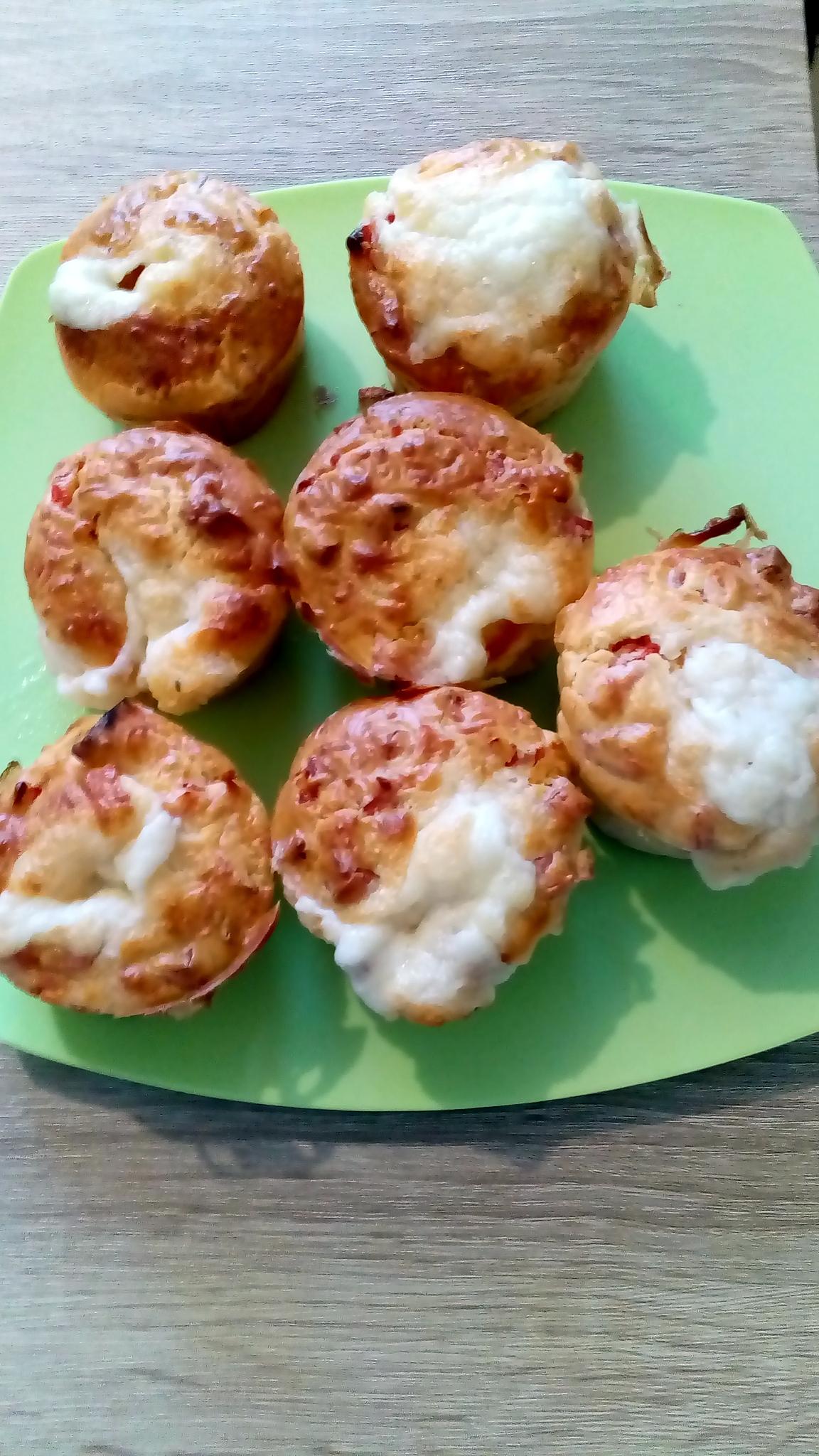 recette muffins tomates séchée coeur mozzarella