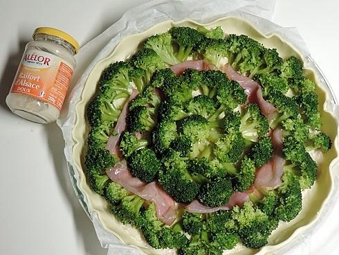 recette Tarte au brocoli et ail noir