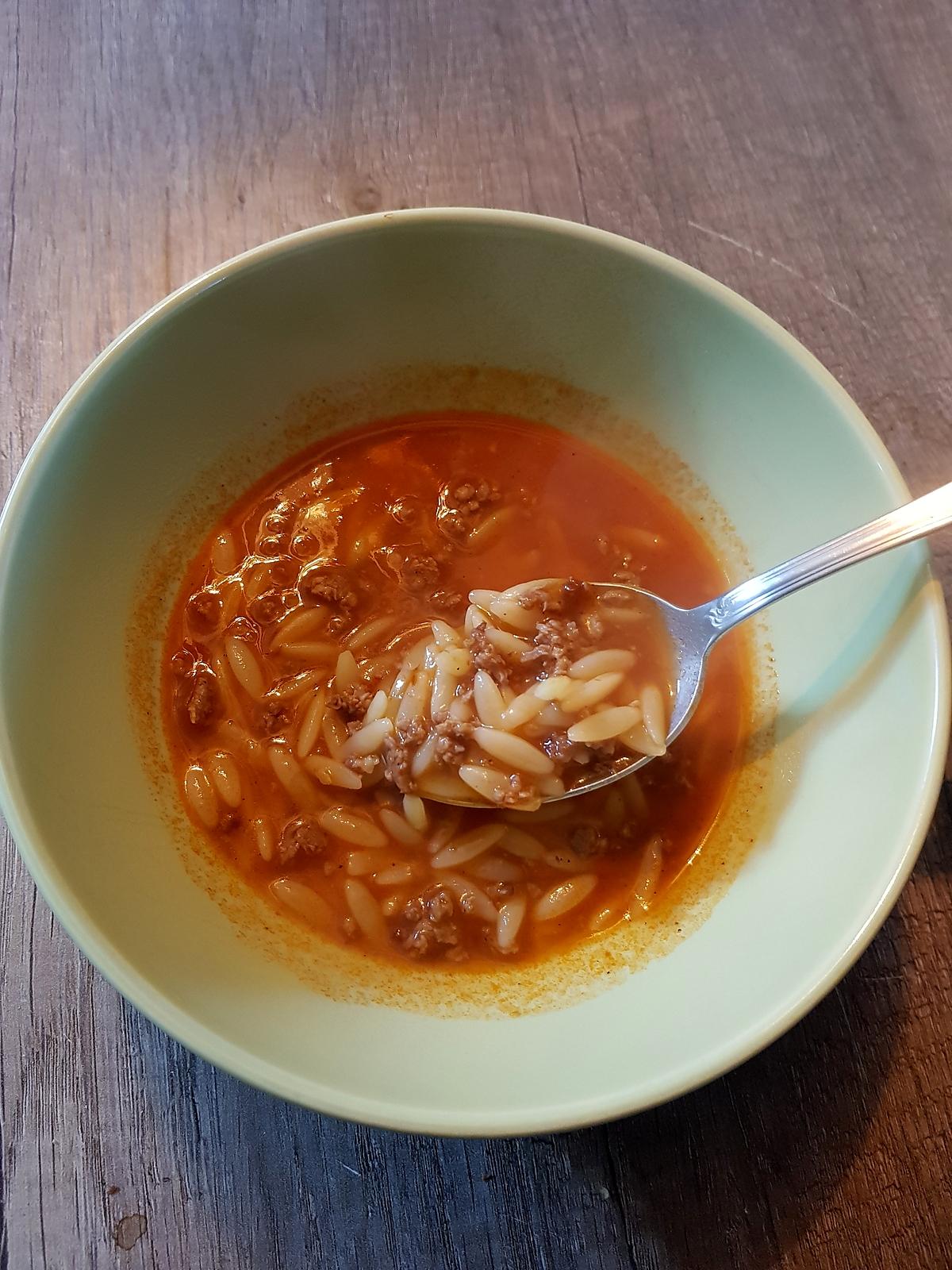 recette Soupe à la viande