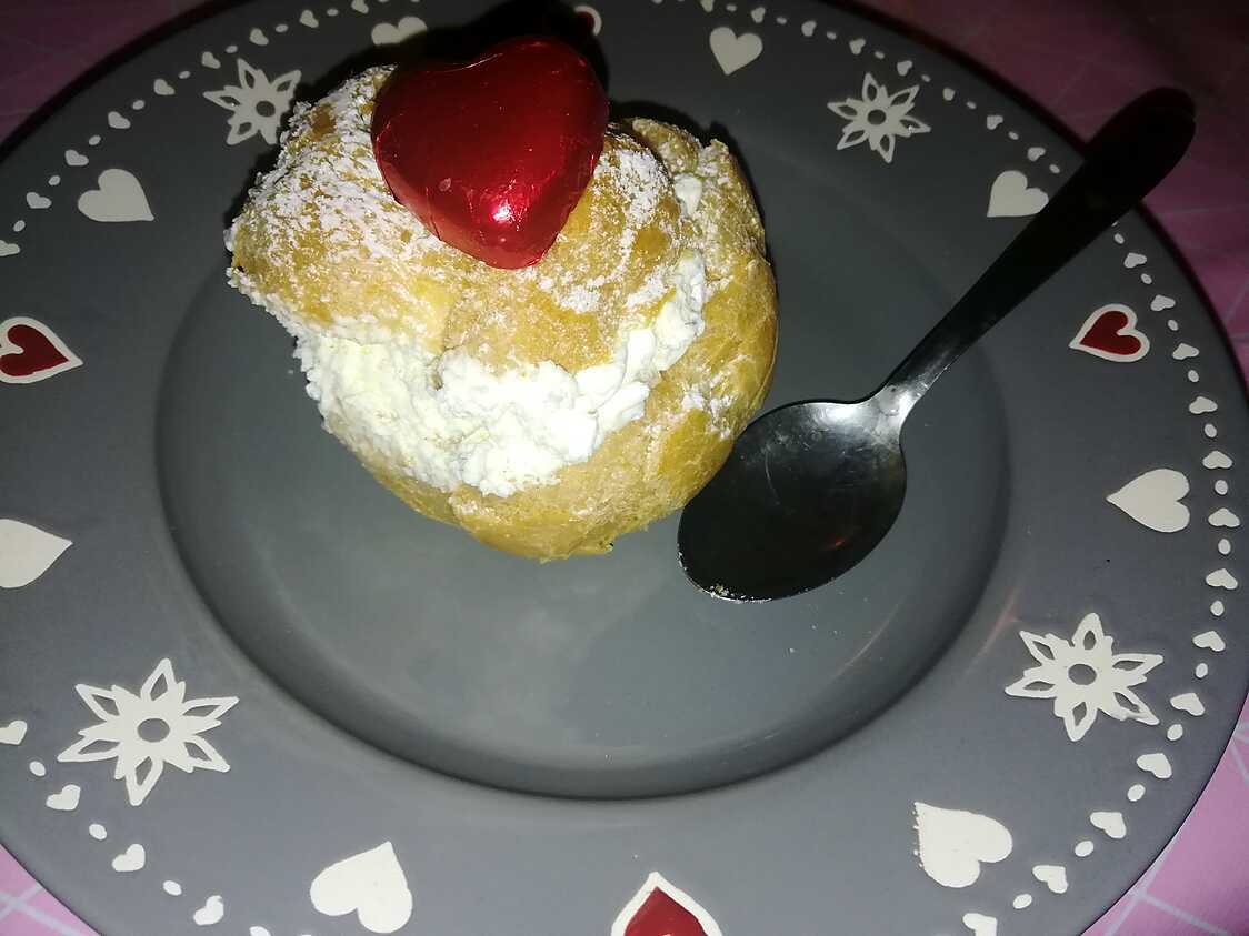 Recette de Choux farci a la crème de marron et a la chantilly