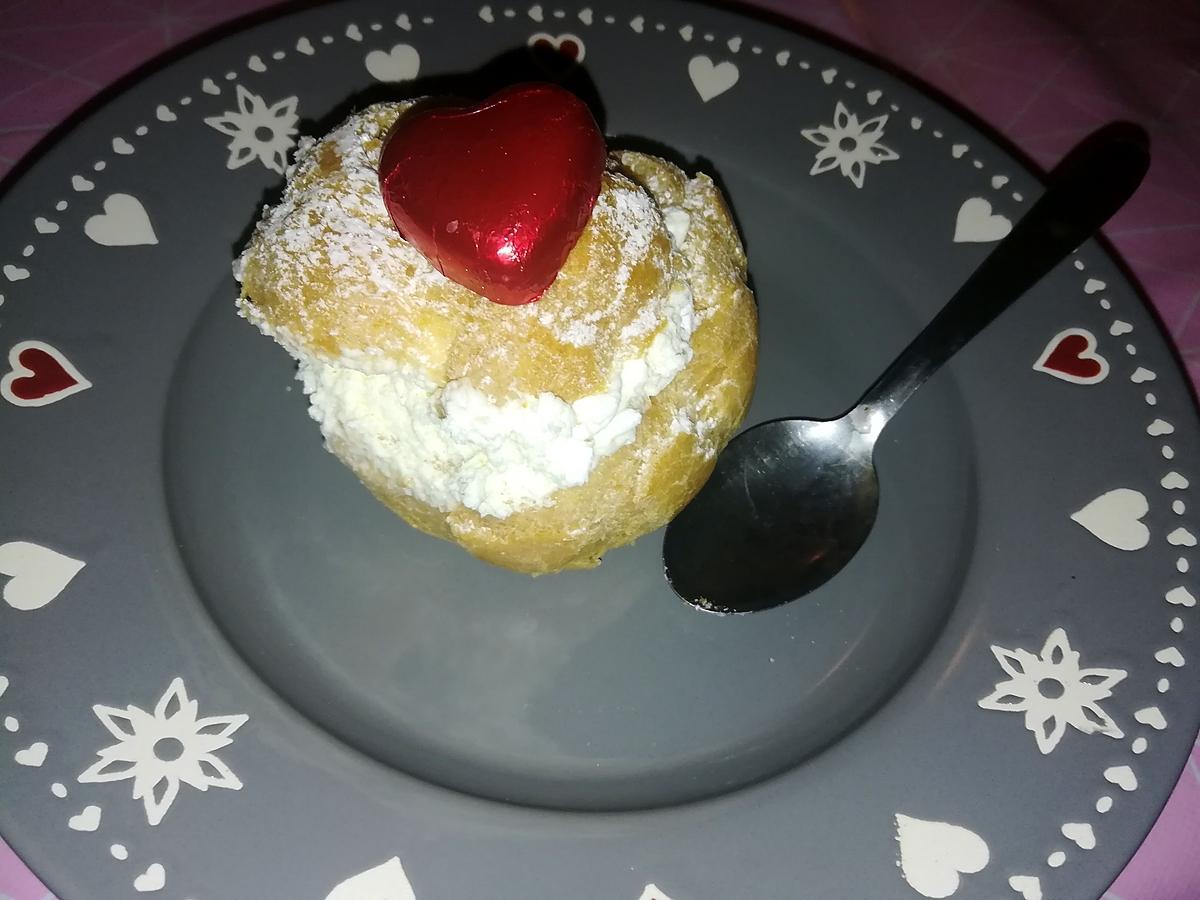 recette Choux farci a la crème de marron et a la chantilly