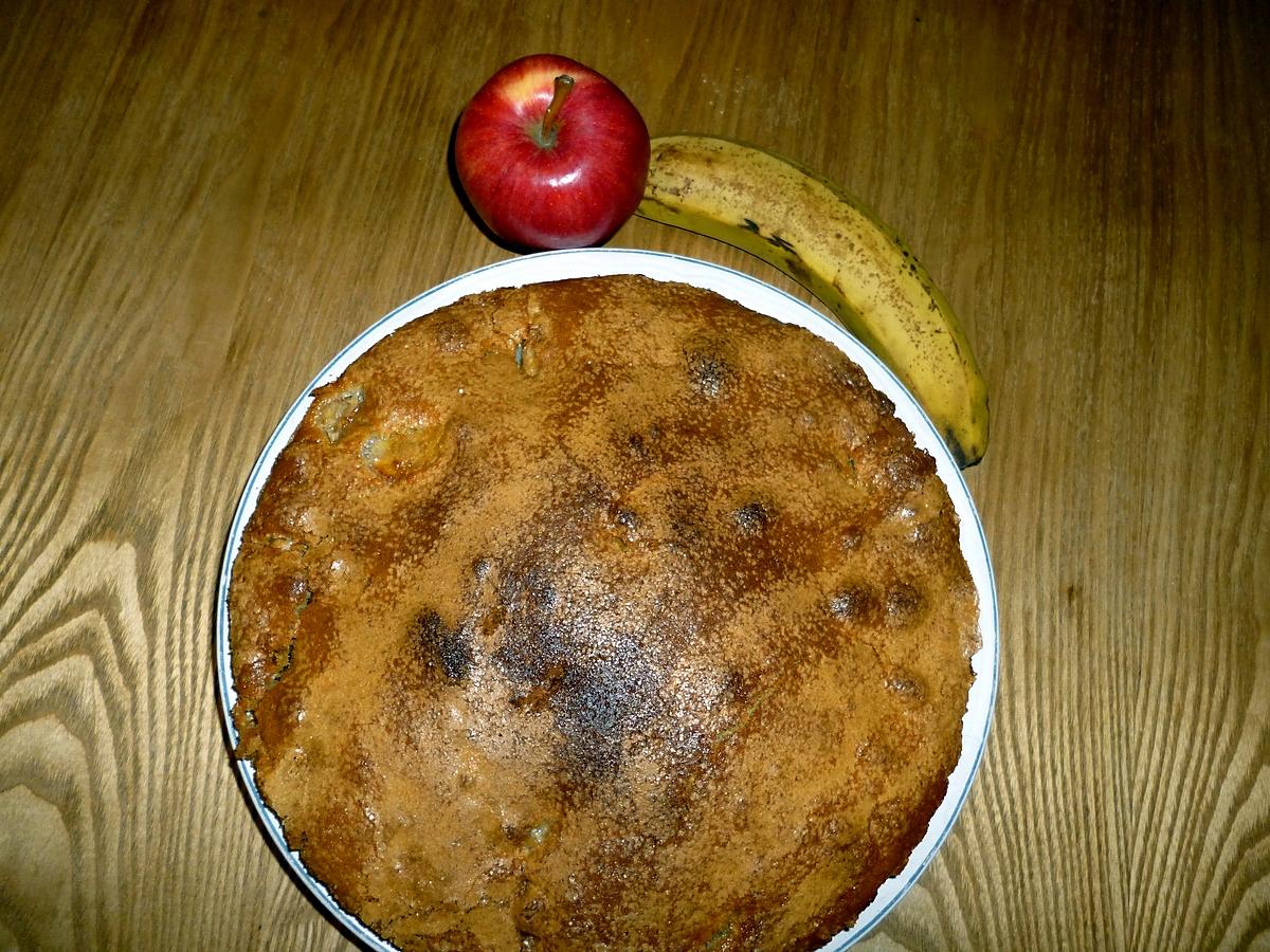 recette Gâteau pommes/bananes