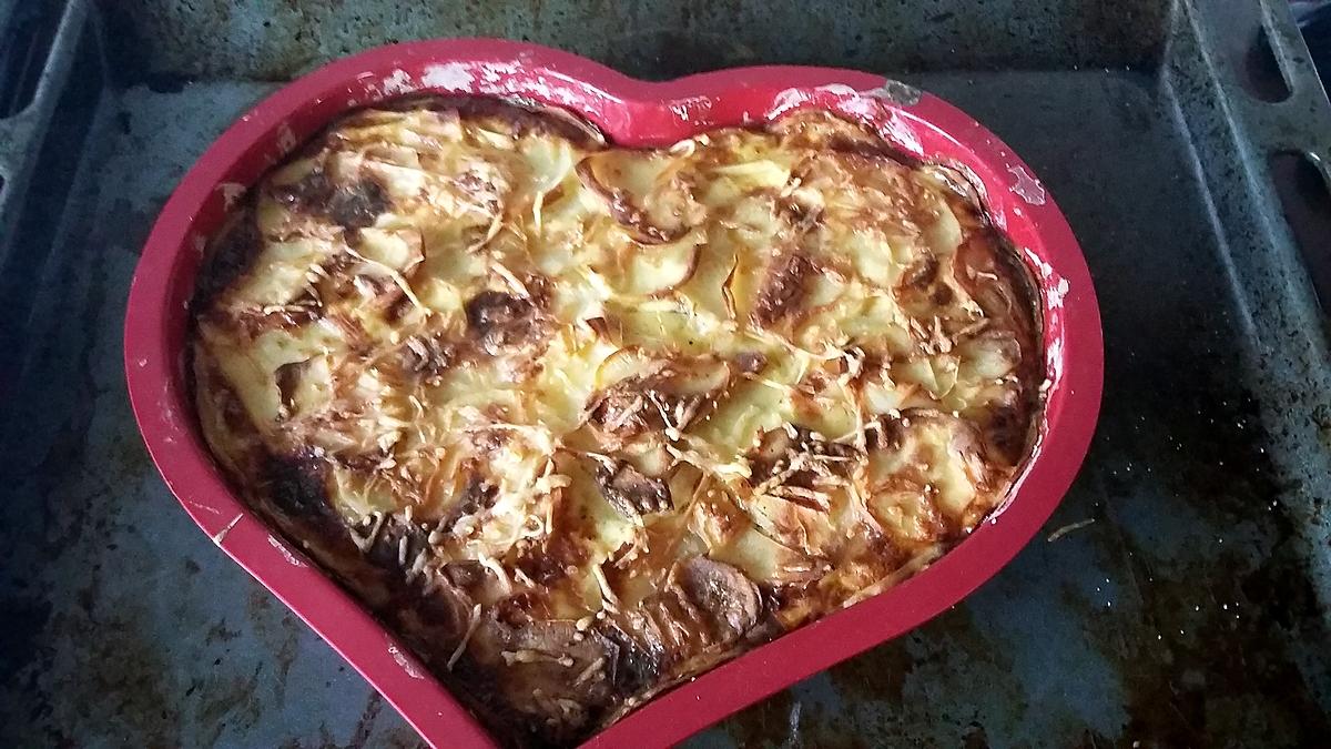 recette Gâteau de pommes de terre spécial saint valentin