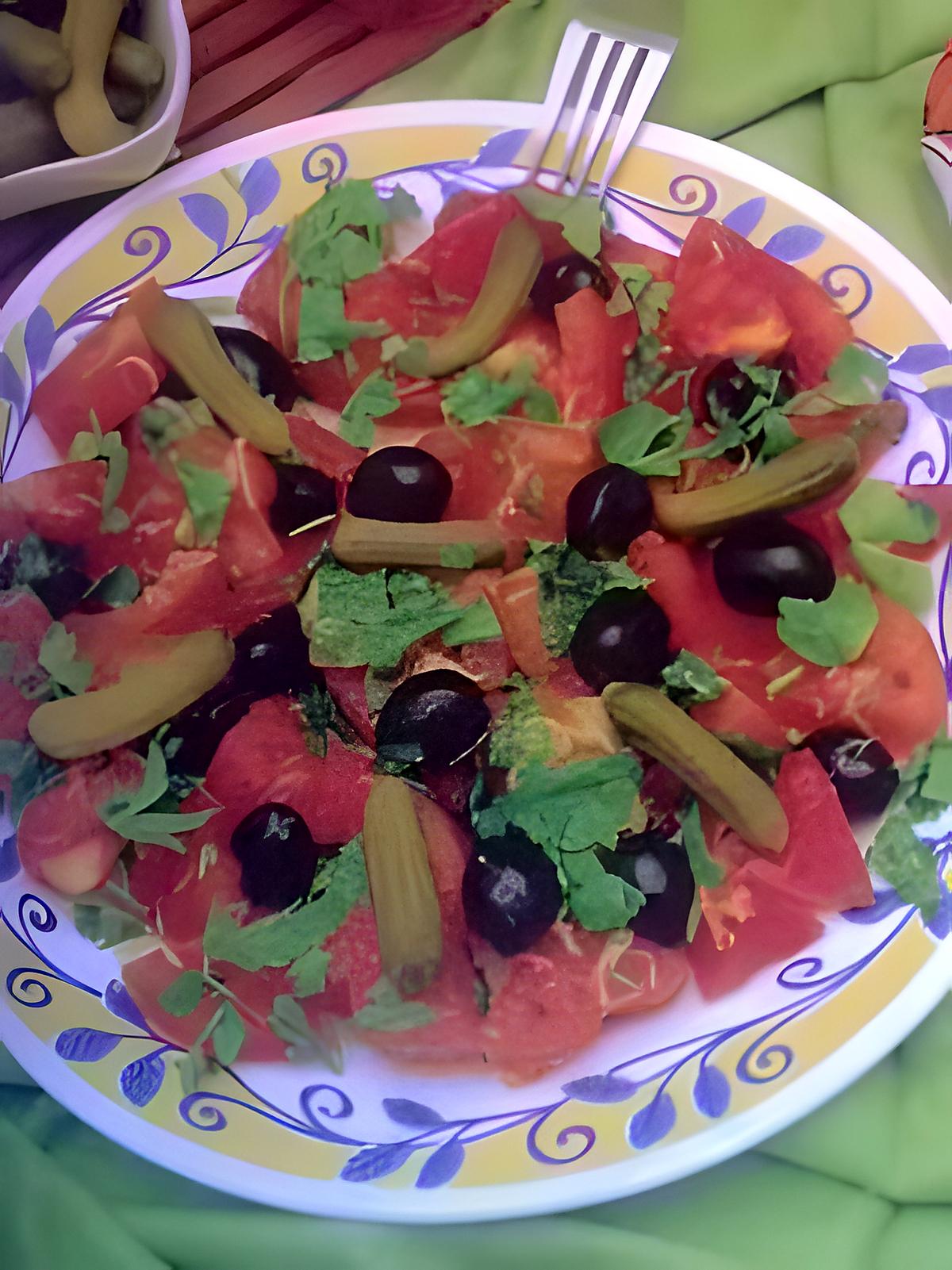 recette salade de tomates