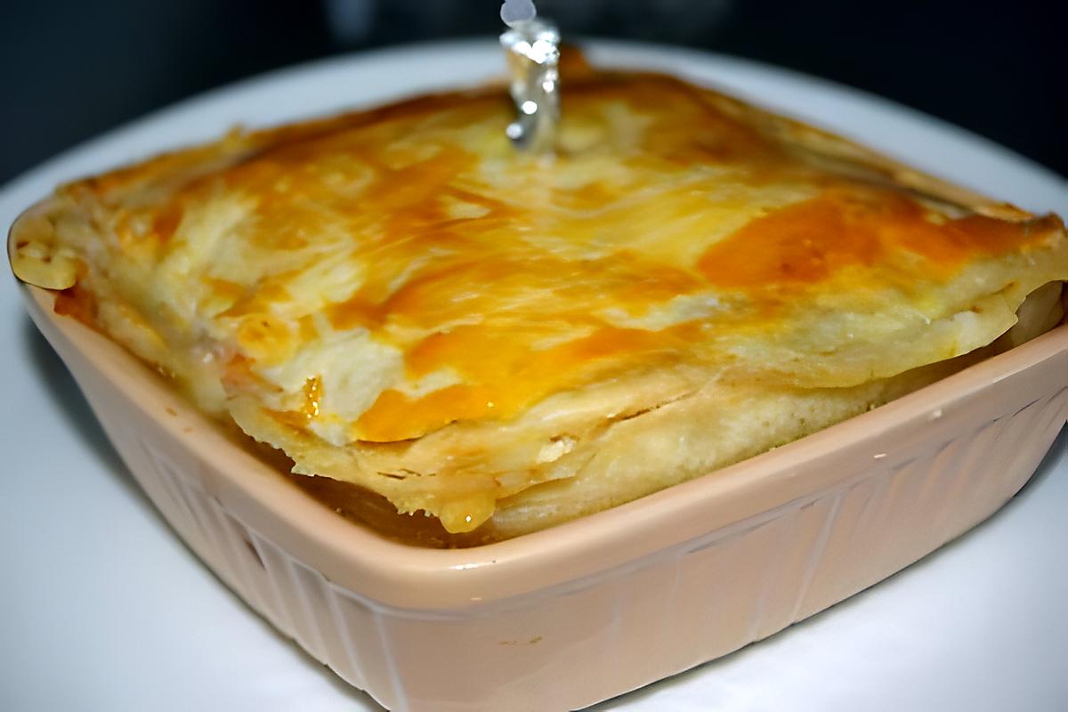 recette tourte au saumon