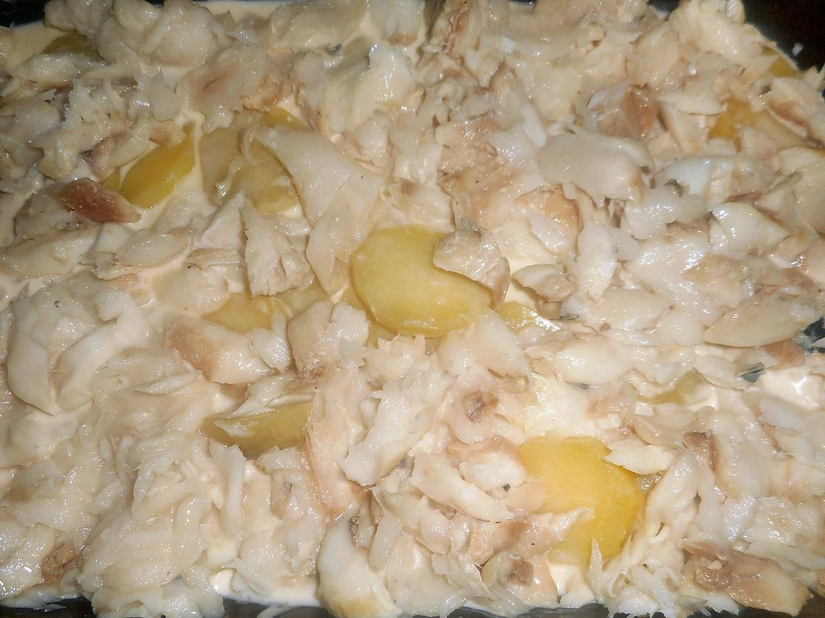 recette Gratin de merlu aux pommes de terre et aux épinard