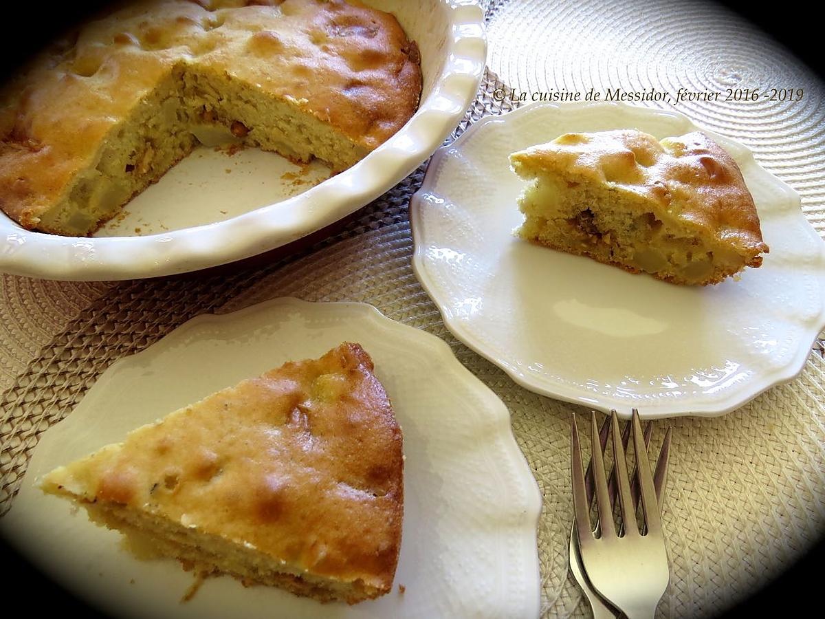 recette Tarte menteuse à la poire et au chocolat blanc (bis)