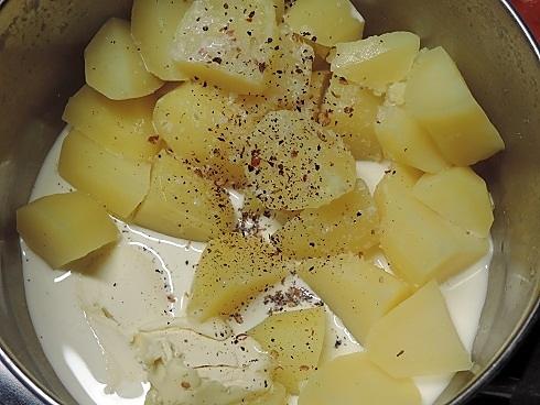 recette Axoa de thon au piment d'Espelette sur une tour de purée de pommes de terre