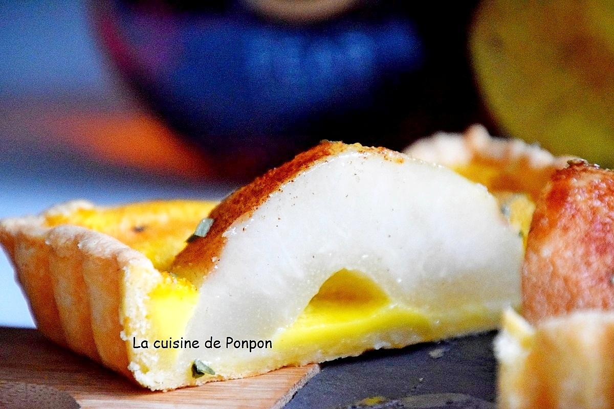 recette Tarte aux poires parsemée d'estragon