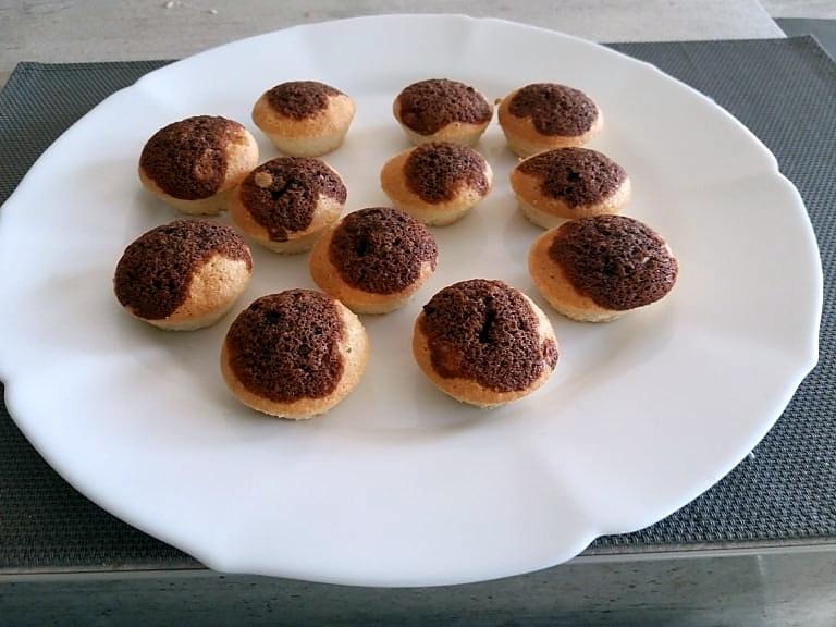 recette Financier marbré