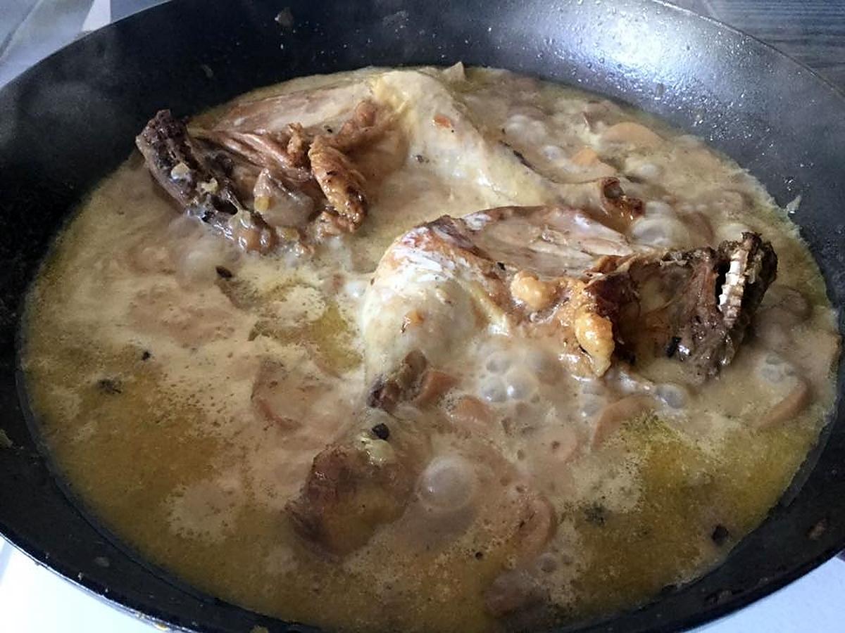 recette CUISSES DE POULET à la sauce AUX CHAMPIGNONS