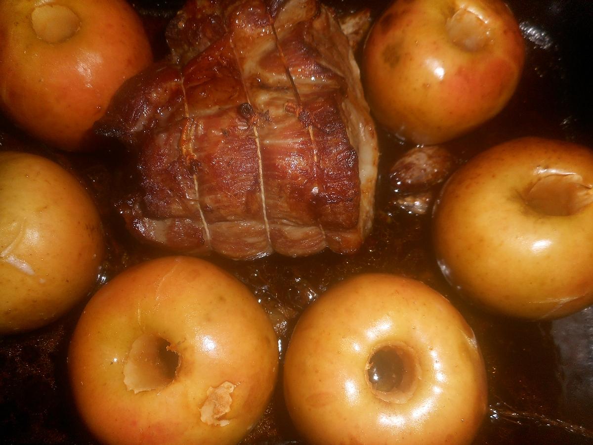 recette Roti de porc aux pommes et au cidre