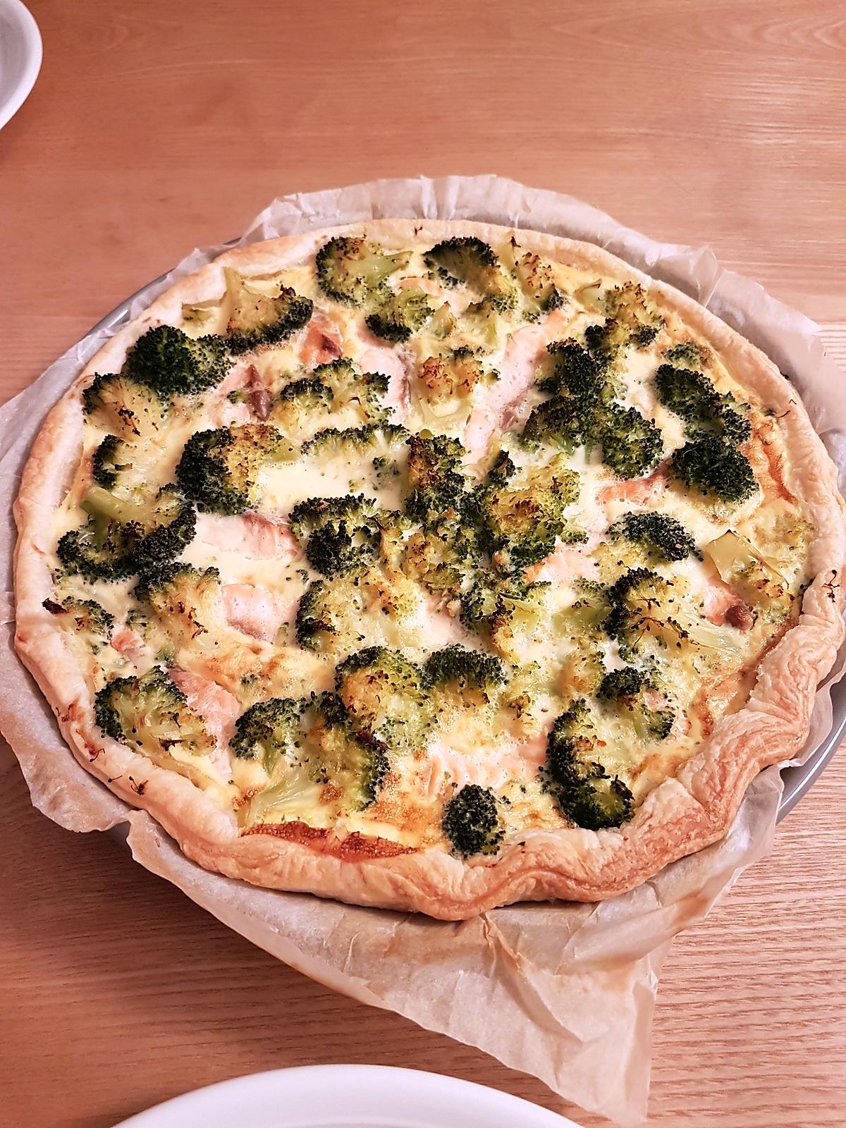 recette tarte saumon brocoli