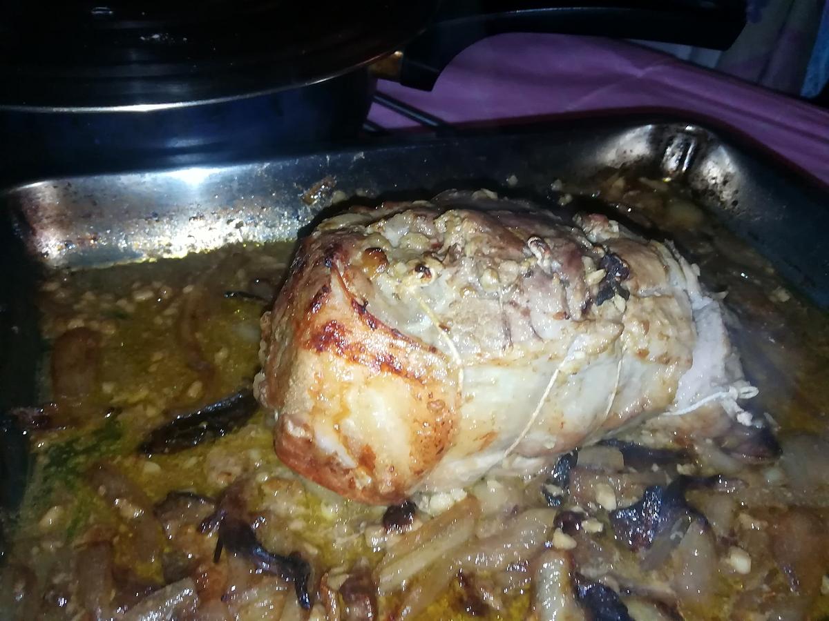 recette Rôti de porc sauce aux cèpes et au foie gras