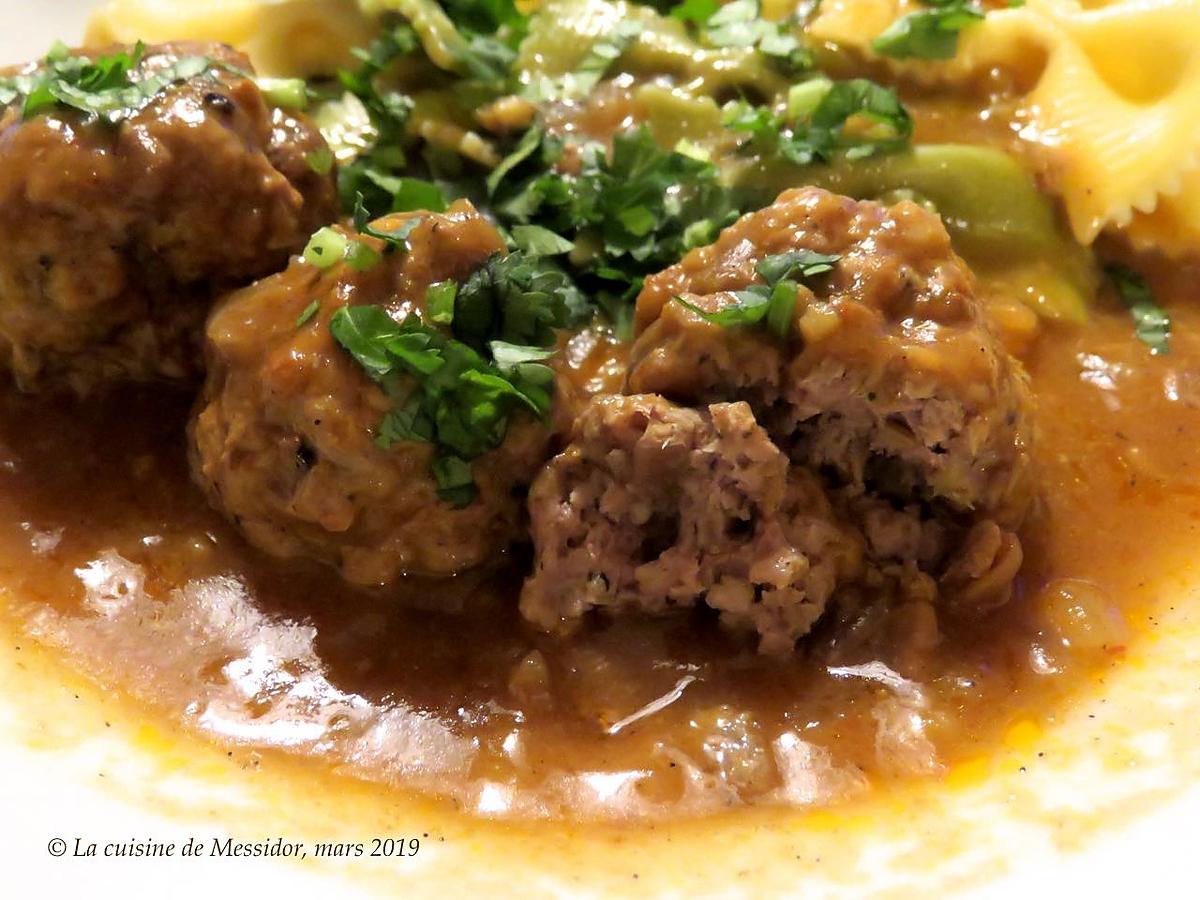 recette Boulettes de veau à l’indienne (bis) +