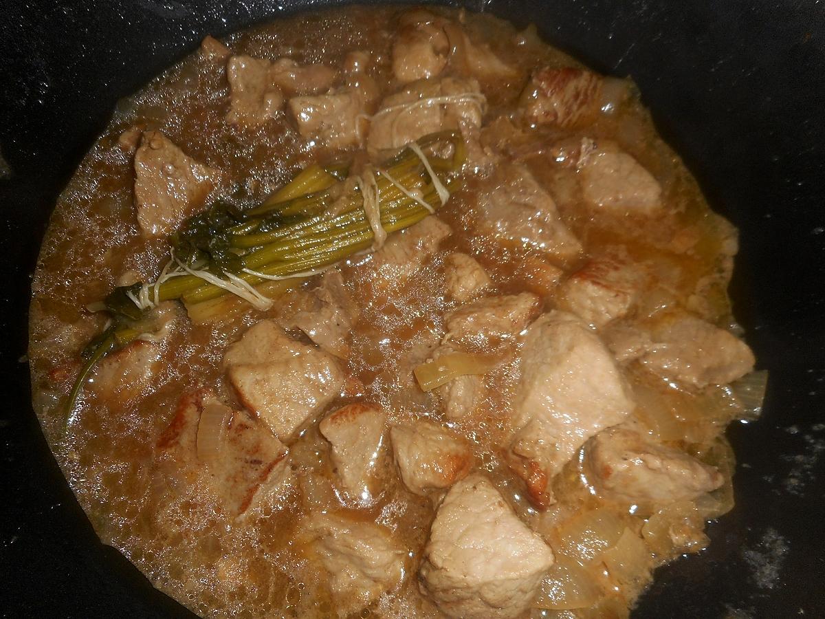 recette Sauté de porc au maroilles et à la bière