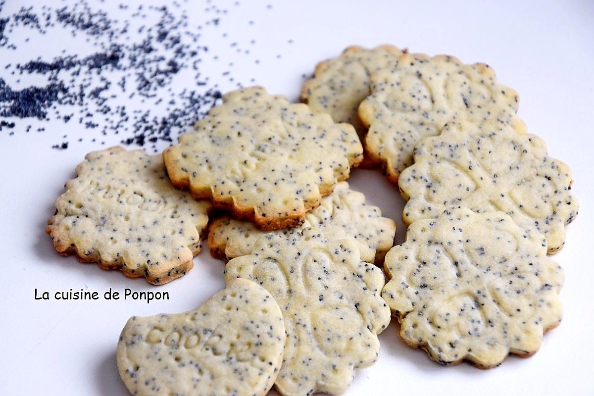recette Biscuit aux graines de pavot et poudre d'écorce de combava, sans oeufs
