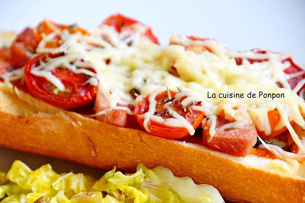 recette Pizza baguette