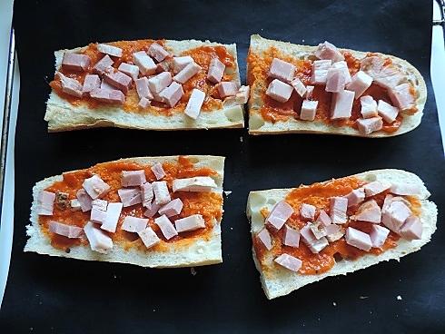 recette Pizza baguette