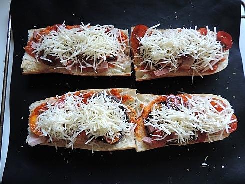 recette Pizza baguette