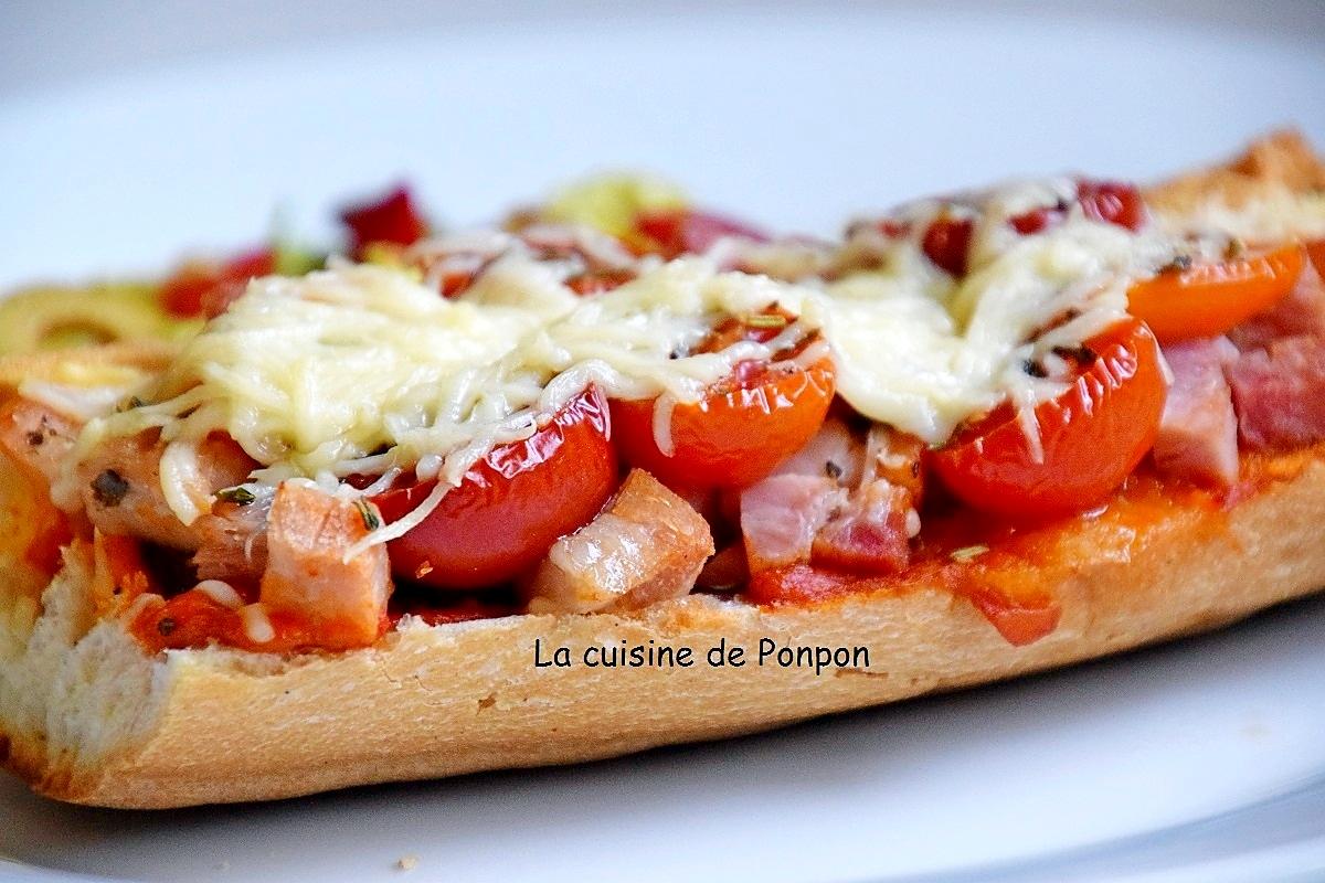 recette Pizza baguette