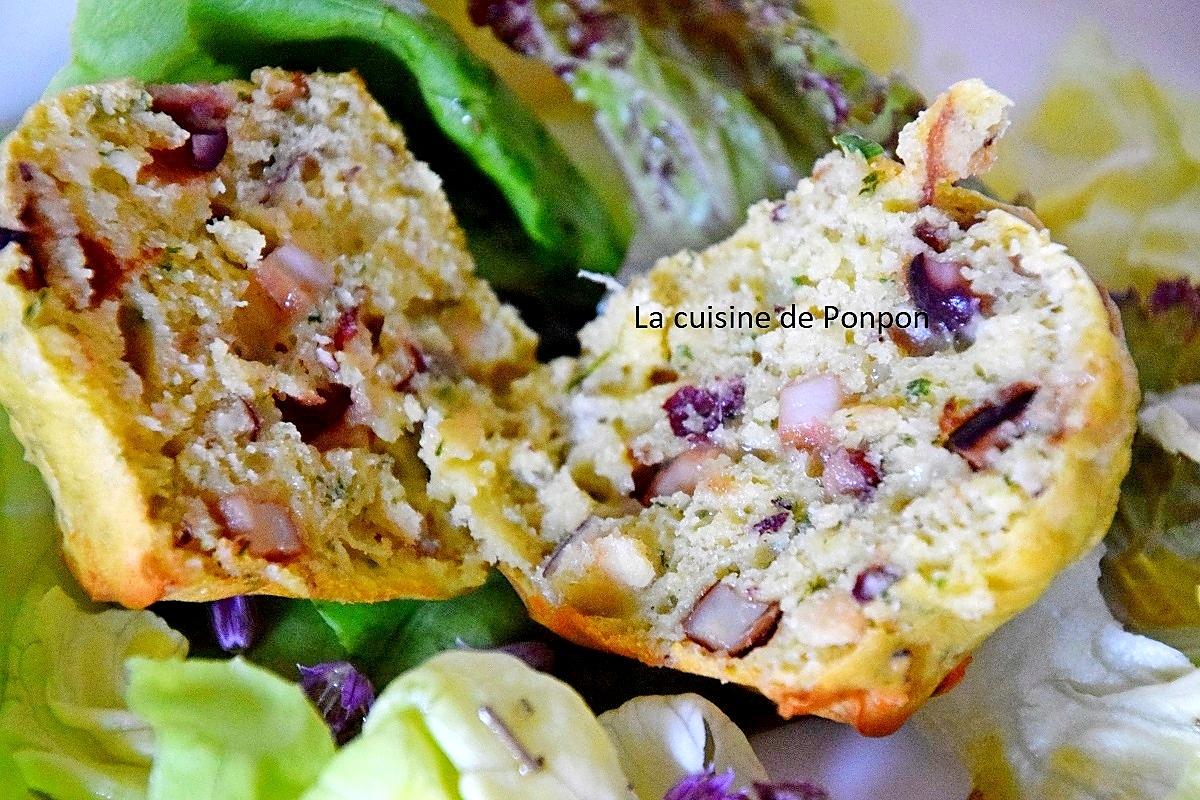 recette Muffin aux champignons et noisettes parfumé au pesto à l'ail des ours