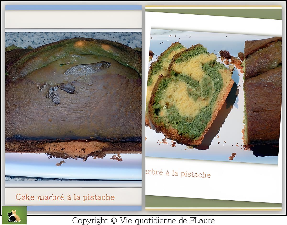 recette Cake marbré à la pistache