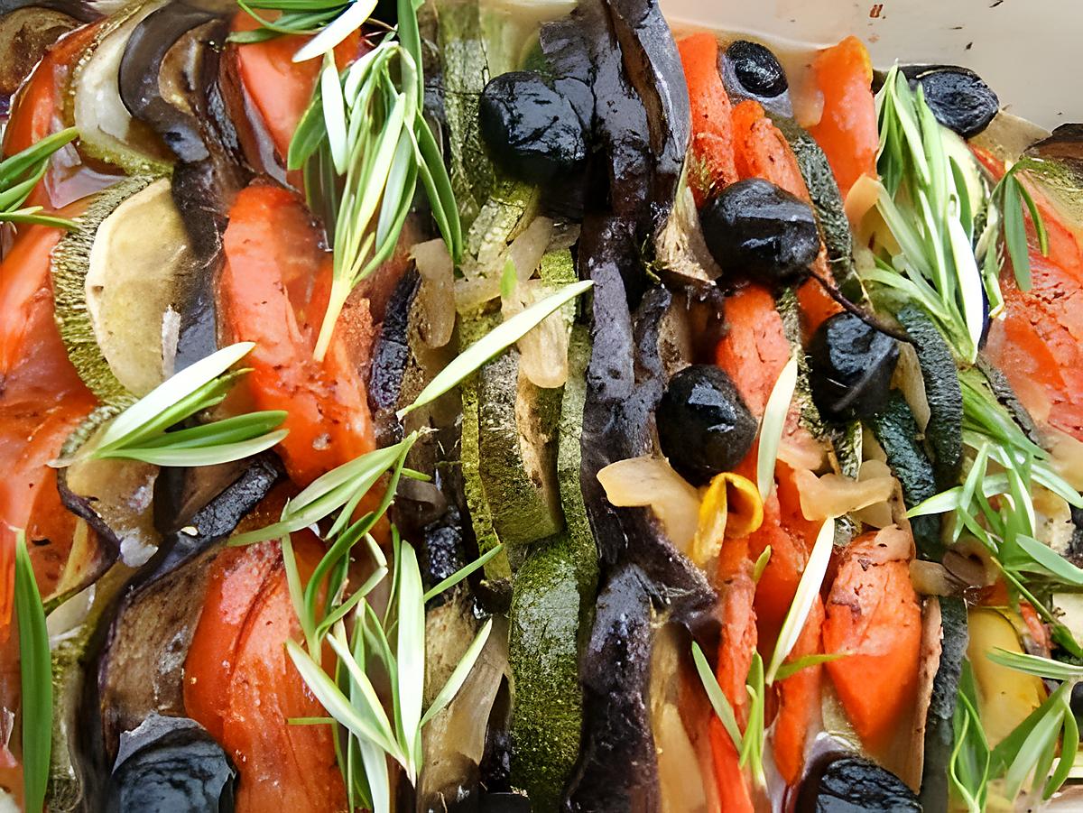 recette Tian à la provençal aux olives noir et romarin