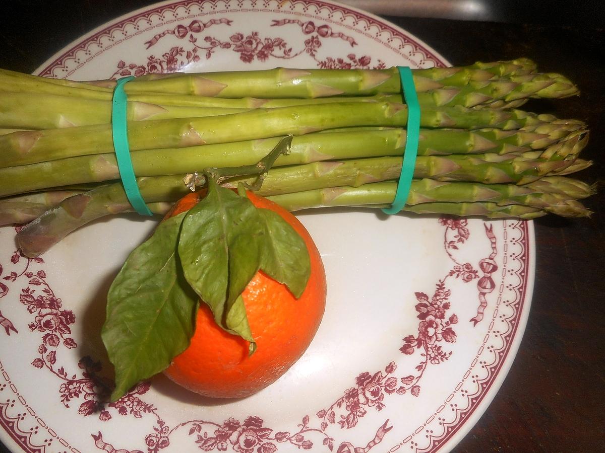 recette Filets de rouget aux asperges vertes à l orange