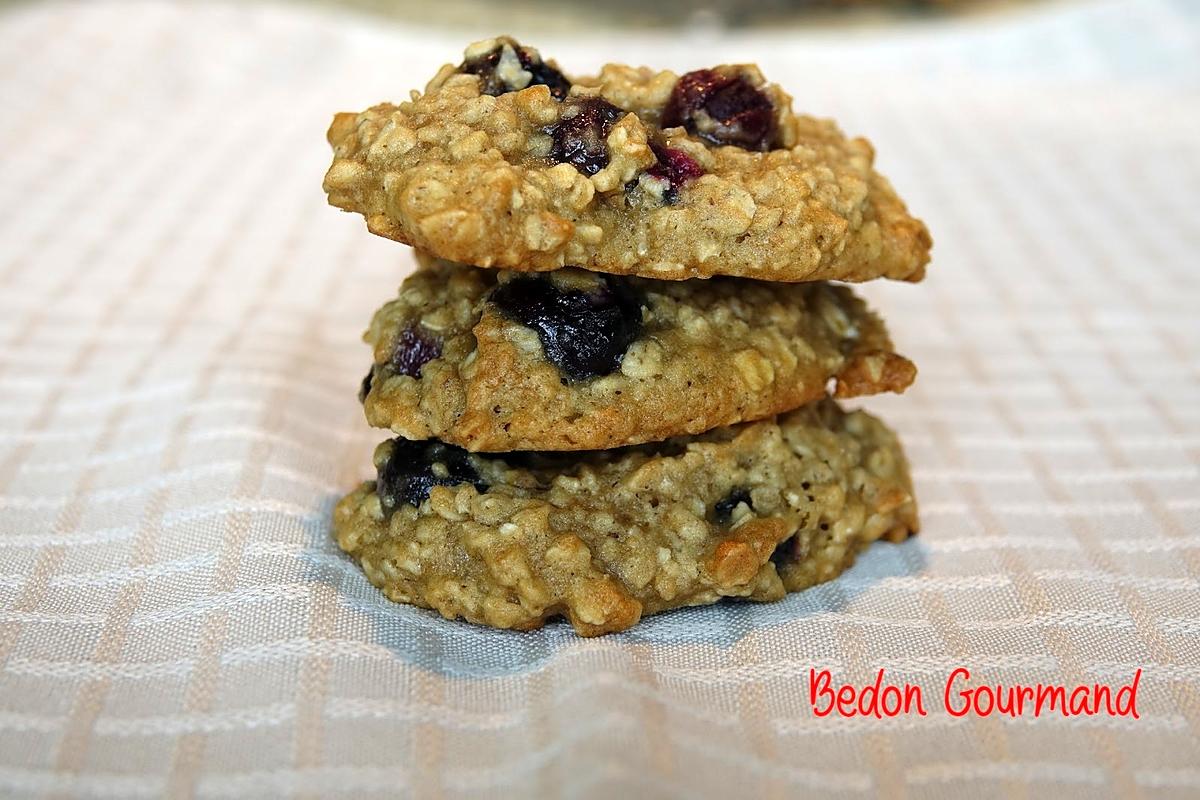 recette Biscuits moelleux à l'avoine et bleuets