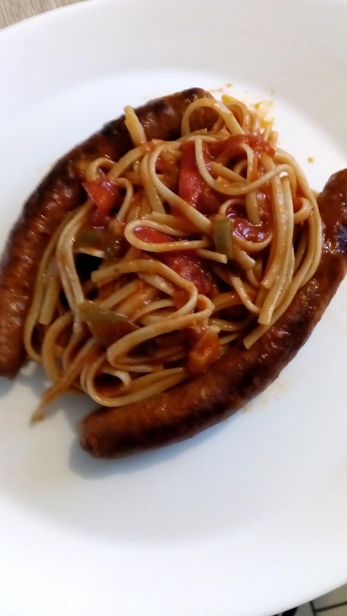 recette spaghetti merguez