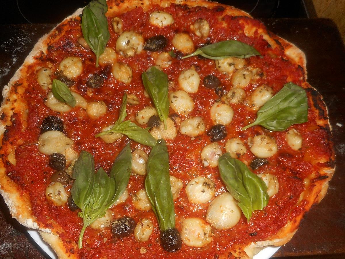 recette Pizza aux chipirons