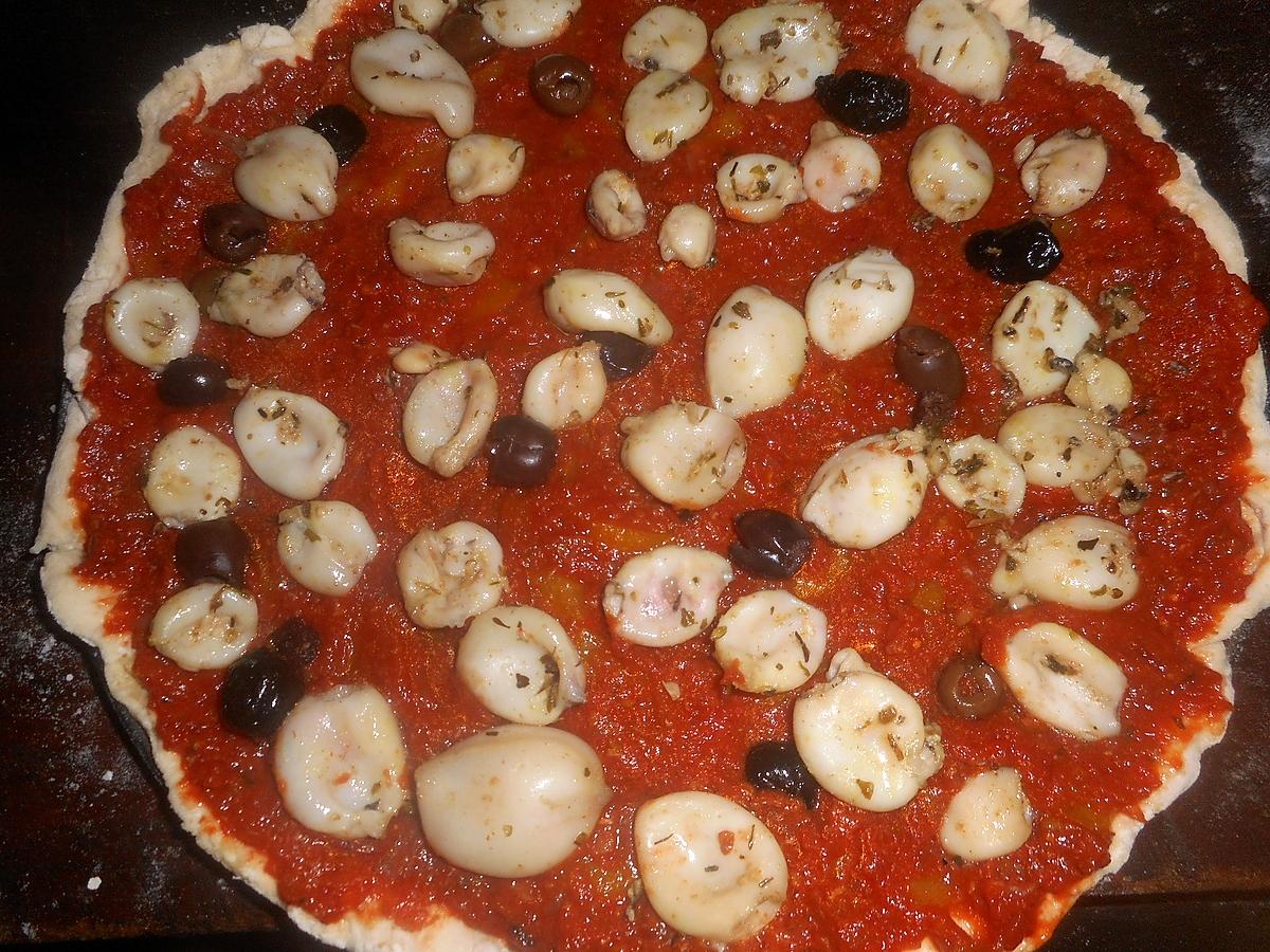 recette Pizza aux chipirons